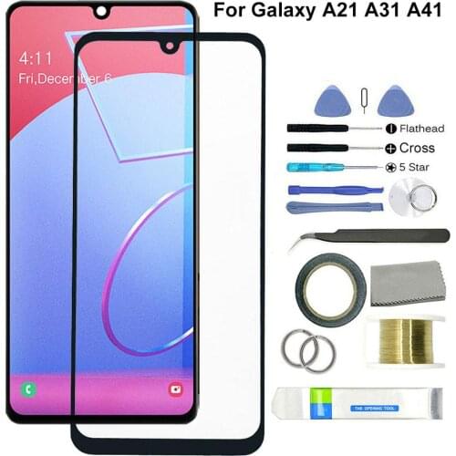 Touch Screen for Samsung Galaxy A21/A31/A41 Front Touch Panel LCD Display Outer Glass Cover Lens Phone Repair Replace Parts