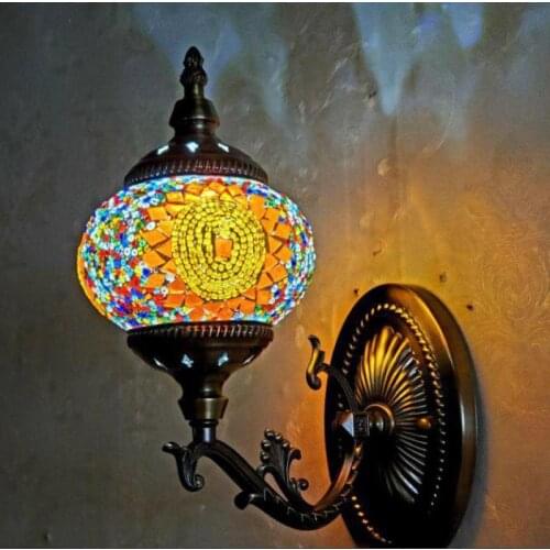 Turkish National Wind Wall Lamp Retro Romantic Tv Wall Balcony Corridor Ktv Cafe Wall Lamp