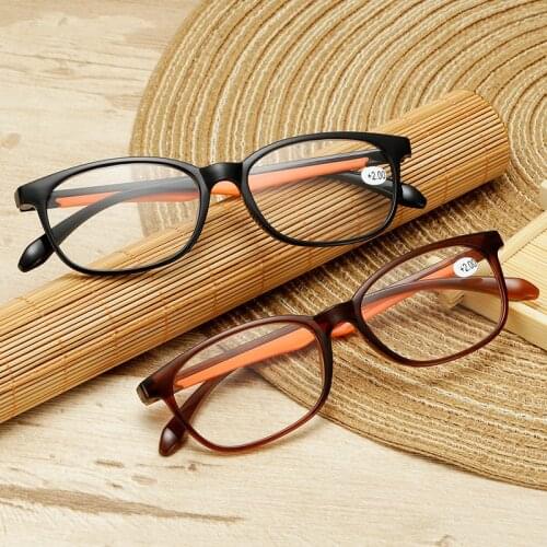 Tr90 Ultra-light Retro Reading Glasses Transparent Lenses for Men and Women Glasses Protection Eye Reader Multi-degree