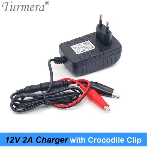 Charger 12V 12.6V 2A Lithium Battery Charger with Crocodile Clip for 12V Lead Acid Battery 7Ah 10Ah20Ah Motorcycle Power Charger