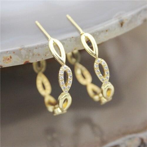 10pair/lot Fashion plated cz earring,plated cubic zircon round big circle hoops,new women love earrings wholesale
