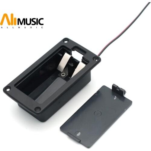 10PCS Active Bass Guitar Pickup 9V 6F22 Battery Boxs/Holder/Case/Compartment Cover With Metal Contacts Spring