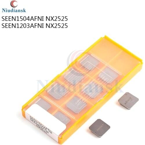 10Pcs SEEN1504AFNI NX2525 SEEN1203AFNI NX2525 Milling carbide inserts CNC Lathe Tool Milling Cutter Suitable For stainless steel