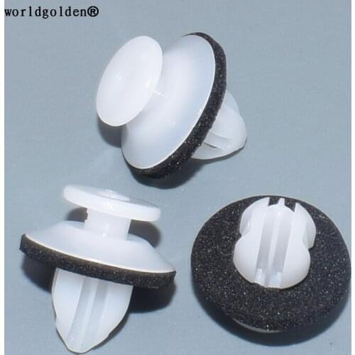 Worldgolden 100pcs plastic clip Sill Fender Retainer for Toyota 90467-A0032 (90467A0032)
