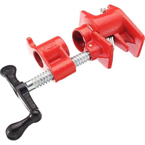 3/4 Inch Wood Gluing Pipe Clamp Heavy Duty Cast Iron Woodworking Tool