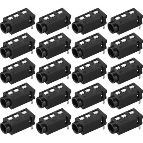 3.5 mm Audio Jack Connector PCB Mount Female Socket 4 Pin PJ-320A 20pcs