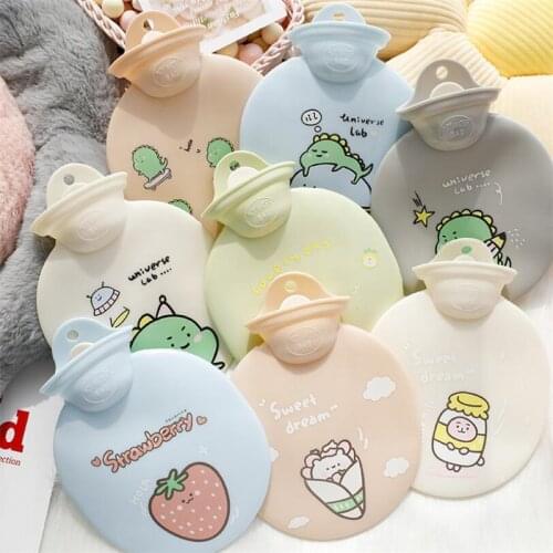 350ml Cute Hot Water Bottle Warm Belly Treasure Cartoon Hand Heater Filled Mini Explosion-proof Portable Hot Water Bottle Winter