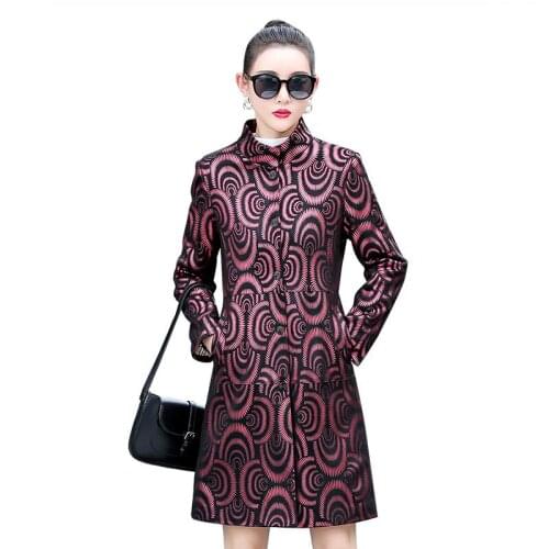 Plus Size 4XL Leather Coat Women Jackets New 2021 PU Leather Jacket Women Coats Long Slim Motorcycle Leather Clothing Black