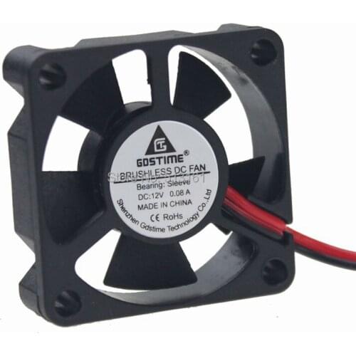 500PCS/LOT Gdstime 2P 35mm 35mm x 10mm Motor 12V DC Brushless Cooling 3510 fan 12v