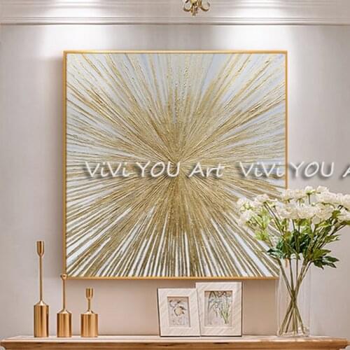 Abstract gold oil painting large handmade oil painting for living room wall art canvas picture wall paintings wall decor picture