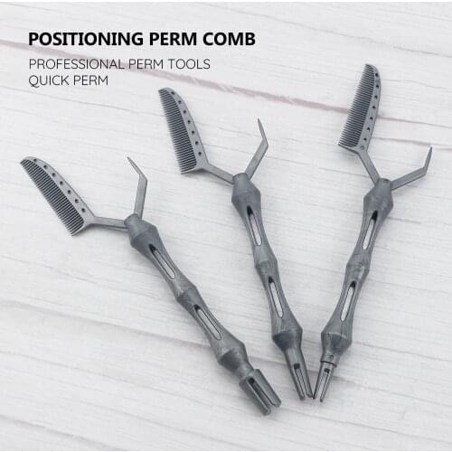 Barber Shop Accessories Professional Perm Tools Hair Stylist Quick Perm Hair Curly Comb Hairdressing Tools Positioning Perm Comb