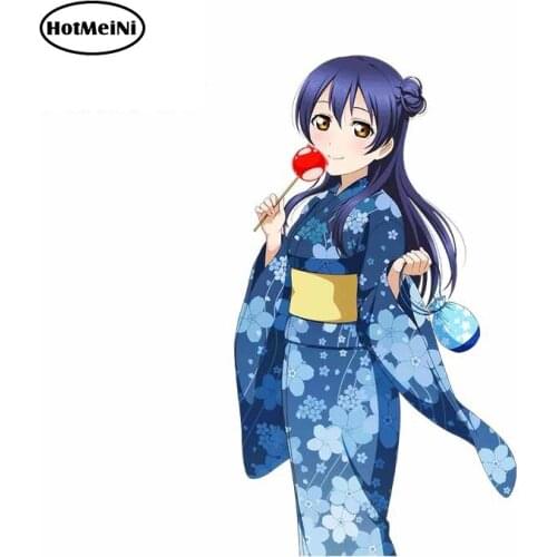 HotMeiNi 13cm x 6cm For Anime Car Stickers Creative Graphics Decal Graffiti Occlusion Scratch Car Assessoires For JDM SUV RV