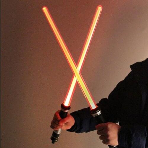Battery Luminous Lightsaber Sound LED Light Sword Toys Jedi Knight Cosplay Scalable Simulation Swords