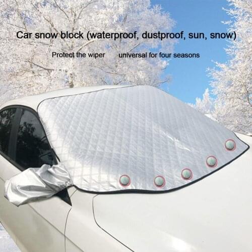 Car Windshield Window Snow Cover Waterproof Dust-proof Winter Thickened Car Front Windshield Anti-freeze Snow Cover Car Styling