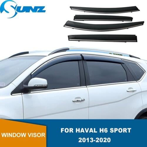 Side Window Deflectors For Haval H6 Sport 2013 2014 2015 2016 2017 2018 Sun Rain Deflector Window Visor Weather Shield SUNZ