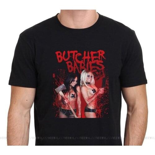 New Butcher Babies Heavy Metal Band Carla & Heidi Mens T-Shirt Size S To Xxl Men Short Sleeve Confortable Tshirt