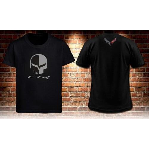 2019 100% Cotton Summer Tees Printed O-Neck Black T-Shirt Z06 C7.R Edition Racer C7R MenS S To 3Xl Tee Shirt