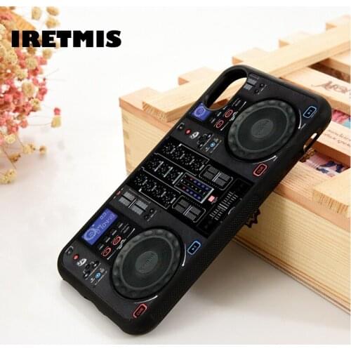 Iretmis 5 5S SE 6 6S Soft TPU Silicone phone case cover for iPhone 7 8 plus X Xs 11 Pro Max XR Mixer CDDJ DJ technics turntables