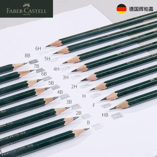 1pc Faber Castell 9000 Sketching Pencil 16 Hardness H To 8B Professional Drawing Pens Student Artist Staionery