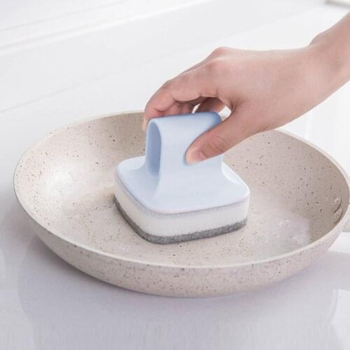 Kitchen Cleaning Sponge Brush Washing Brush Hanging Sponge Brush For Cleaning Pot Dish Replace Sponge Brush Kitchen Tools