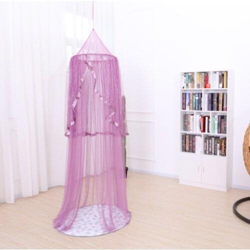 Ice Silk Fantasy Crib Netting Mosquito Net Summer Game House Ice Snow Romance Bed Curtain Bedding Decor Dome Hanging Kid' Tent