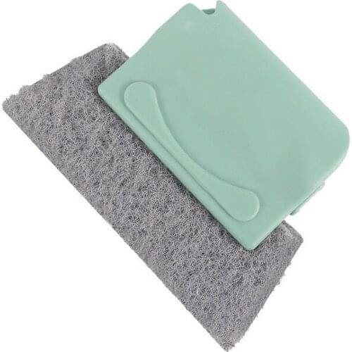 Soft Plastic Bristle 2 In 1 Home Cleaner Groove Gap Brushes Household Cleaning Stain Flat ShovelSoft Plastic Bristle