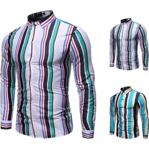 OAITUX Men's Striped Shirts