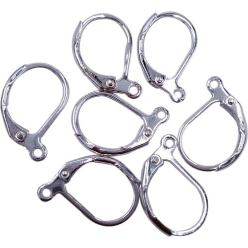 Wholesale 1000piece Rhodium Plated French Leverback Earring Hooks Earwires Jewelry Findings Accessories Free Shipping EF003