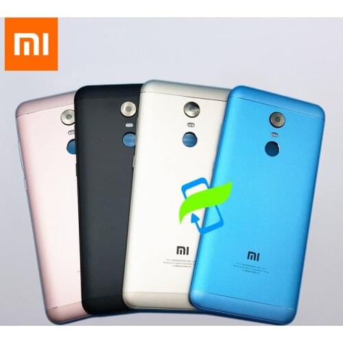 Original Battery Back Cover For Xiaomi Redmi 5 Plus Back Housing Rear Door Case Redmi5 Plus Power Volume Button+Camera Lens