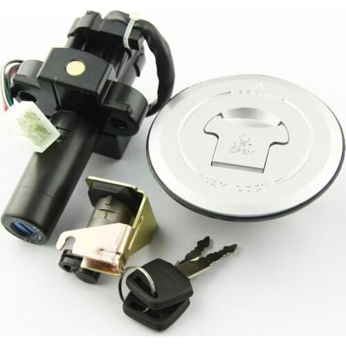 Motorcycle Ignition Switch Fuel Lock Gas Tank Seat Cover Locks Include Key For Honda X4 CB1300 1997 1998- 2000 Motor Accessories