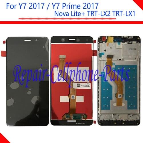 5.5 inch Full LCD DIsplay +Touch Screen Digitizer Assembly + Frame Cover For Huawei Y7 Prime 2017 TRT-LX2 / Nova Lite+ TRT-LX1