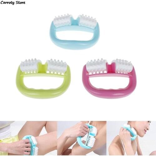 Body Massager Roller Anti Cellulite Cell Roller Massager Mini Wheel Ball Full Body Foot Hand Neck Head Leg Back Pain Relief
