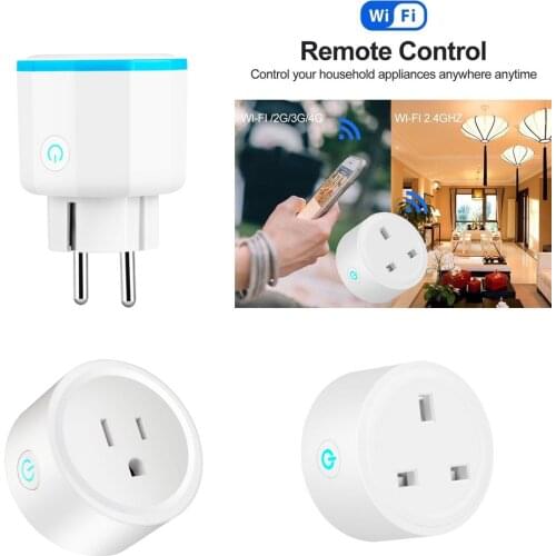 Smart Plug WiFi Sockets Power Socket for Amazon Alexa Google Home UK EU US