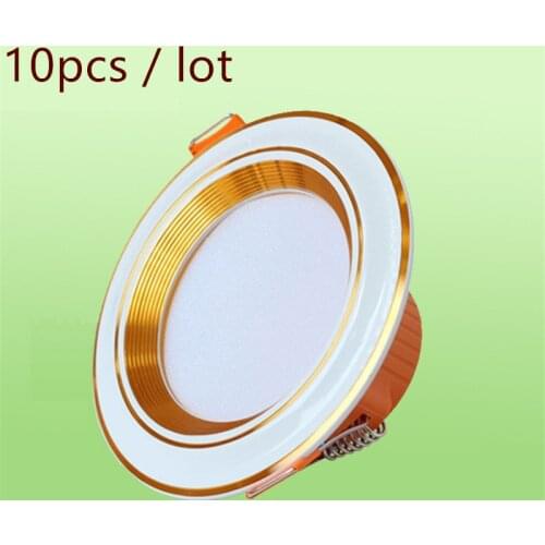 Led downlight dimmable LED ceiling embedded 3w ultra-thin 2.5-inch downlight 8cm hole embedded ceiling round led panel light