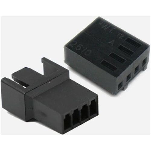 Angitu Computer Fan 4(3 1)Pin PWM Male Female Connector Housing-10 Sets/lot