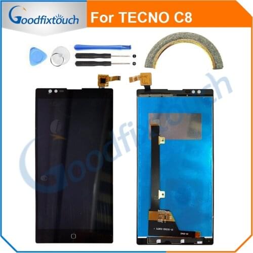 LCD Screen For TECNO C8 LCD Display Touch Screen Glass Panel Digitizer Assembly For TECNO Camon C8 Repair Parts