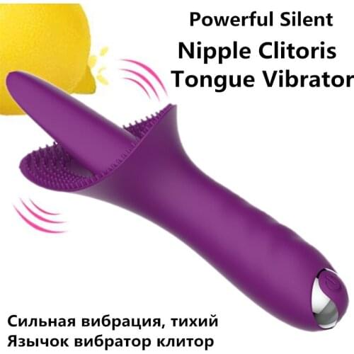 10 Speed Powerful Female Masturbator Tongue Vibrator Nipple Clit Massage Erotic Sex Products Vagina vibrators Sex Toys for Women