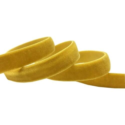 10Yards 10mm Yellow Velvet Elastic Strap Bra Accessories DIY Crafts Nylon Underwear Shoulder Strap