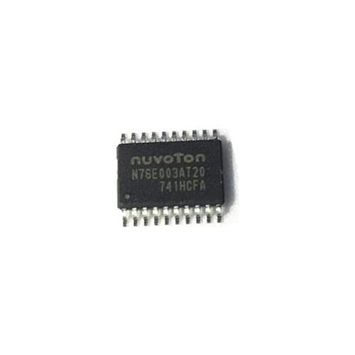 100PCS 76E003 TSSOP20 MCU 8-Bit 8051 CISC 18KB Flash 2.5V/3.3V/5V 20-Pin N76E003AT20