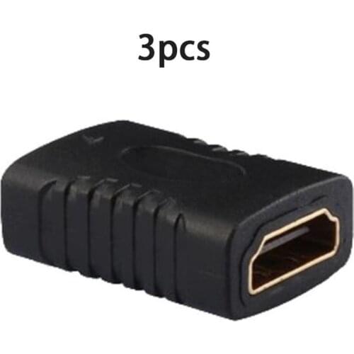 3pcs HDMI-compatible Extender 4K 2.0 Female to Female Connector Cable Extension Adapter Coupler for PS4/3 TV Switch Extender