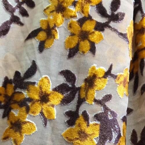 3D Velvet swiss african velvet lace fabric dress high quality tweed sicily voile laces flower french silk Velvet Embroidery lace