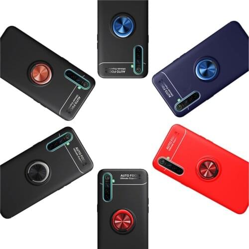 Car Holder Magnet Ring Phone Case Silicone Cover On For Oppo Realmi Realme XT X2 6 Pro X T 2 RealmeXT Realme6 64/128 GB Global