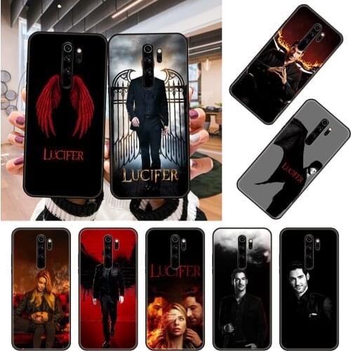 Phone Case For Xiaomi Redmi Note 8 8T 7 7A 9 9A 9S 8A 4 5 6 Pro Black Cover Prime Art Coque Fashion Waterproof America Lucifer