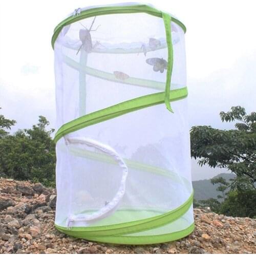 Kids Extendable Insect Green Outdoor Sport Tool Net Fish Cage Mesh 35*50cm Camp ChildrenS Outdoors Kids Extendable Butterfly