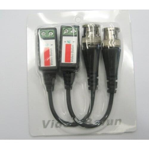Diske Twisted CCTV Video Balun Passive Transceivers 3000FT Distance UTP Balun BNC Cable Cat5 CCTV UTP Video Balun