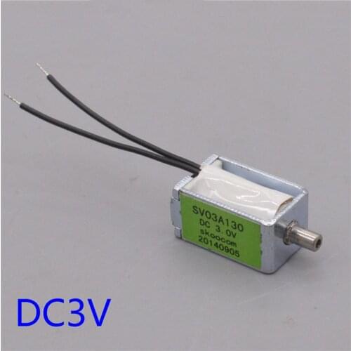 DC3V 120MA 0.4W Micro Electromagnetic Valve Normally Open Type One-position One-pass Air Exhaust Valve for Equipment