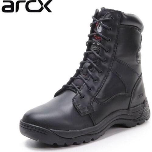 Free shipping 1pair ARCX Motorcycle Offroad MXGP Racing SPEED Sport Cowhide Leather Boots Motorbike Shoes