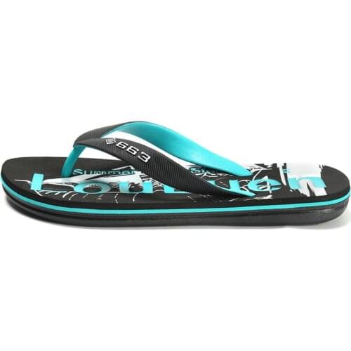 Letter Men Thick-Soled Breathable Rubber Outer Wear Non-Slip Shoes Beach Shoes Wear-Resistant Sandals Outdoor Trendy Flip Flops