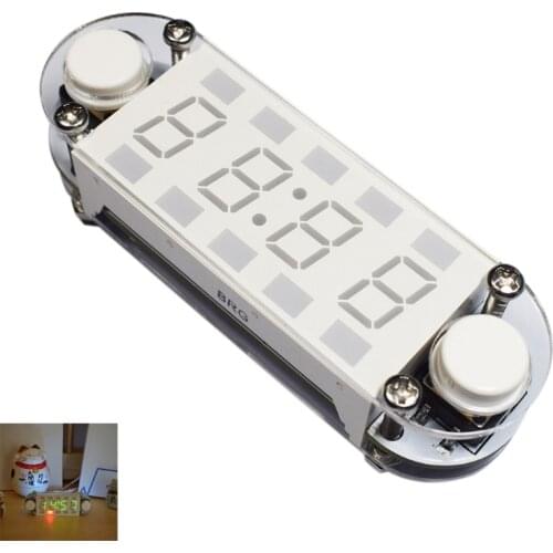 DIY Digital Tube LED Alarm Clock Kit Multifunction Date Countdown Time Temperature 12/24h C/F Display