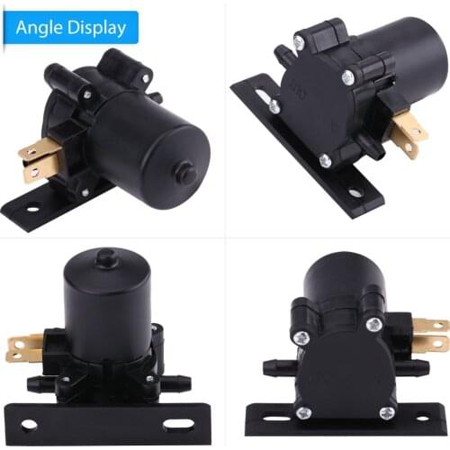 Plastic Universal Windshield Black Window Wiper Washer Water Liquid Pump Car Truck 12V Motor
